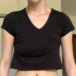 Black crop top